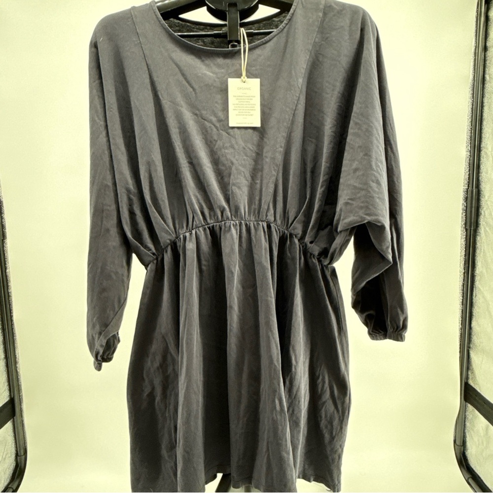 Z Supply Charcoal Long Sleeve Dress (309)